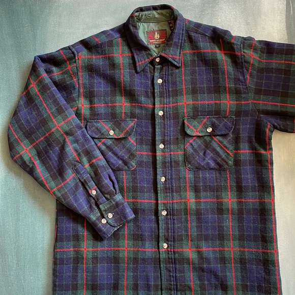 Vintage High Sierra Plaid Insulated Wool Shirt - Picture 3 of 10